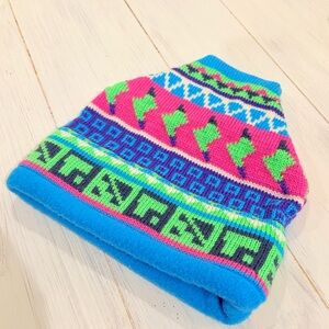 Sold Vintage retro Colorful Pastel Winter Hat